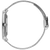 Herrenarmbanduhr Ansicht von der Seite: silbernes Mesharmband und Schließe