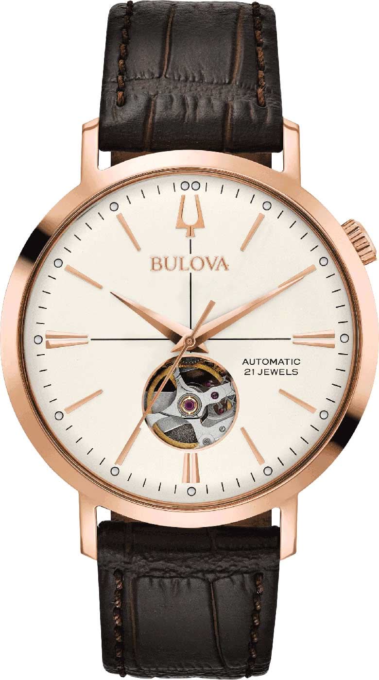 Bulova Aerojet 97A136 Montre Homme • Automatique • Open Heart
