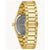 Bulova Herrenarmbanduhr Seitenansicht: Saphirglas, goldfarbenes Metallgehäuse