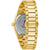 Goldfarbene Herrenarmbanduhr Bulova, Gehäuse-Seitenansicht mit Saphirglas