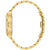 Herrenarmbanduhr Bulova mit goldfarbenem Gliederarmband, Rückansicht