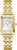 Montre Bulova pour femme avec cadran rectangulaire et bracelet en acier inoxydable doré