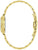 Bulova Damenarmbanduhr: goldfarbene Gliederarmbandansicht von der Seite