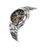 Bulova Automatikuhr in Silber, schwarzes Zifferblatt mit sichtbarem mechanischem Werk