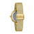Montre Bulova pour femme avec bracelet milanais doré et boîtier rond de côté