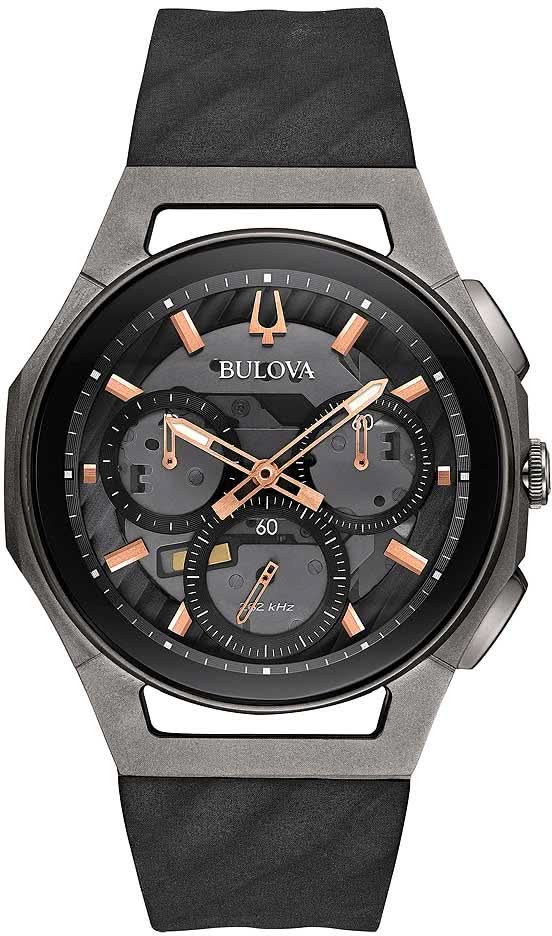 Bulova CURV 98A162 Montre Homme • Mouvement Courbé • 262 kHz
