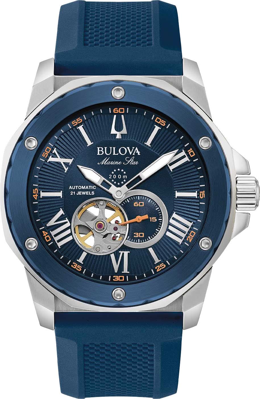 Montre Bulova Marine Star 98A303 pour homme • Automatique • 200m