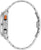 Bulova Herrenuhr-Profil mit silberfarbenem Metallband und orangefarbenem Akzent an der Krone