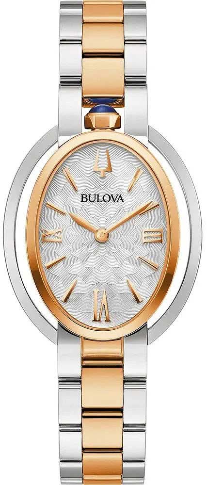 Montre pour femme avec bracelet en métal argenté et doré, cadran rond à chiffres romains