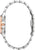 Montre pour femme avec bracelet articulé en acier inoxydable, fond de boîtier visible avec couronne or rose