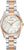 Montre Bulova pour femme avec cadran en nacre, index en diamants et bracelet bicolore en acier inoxydable