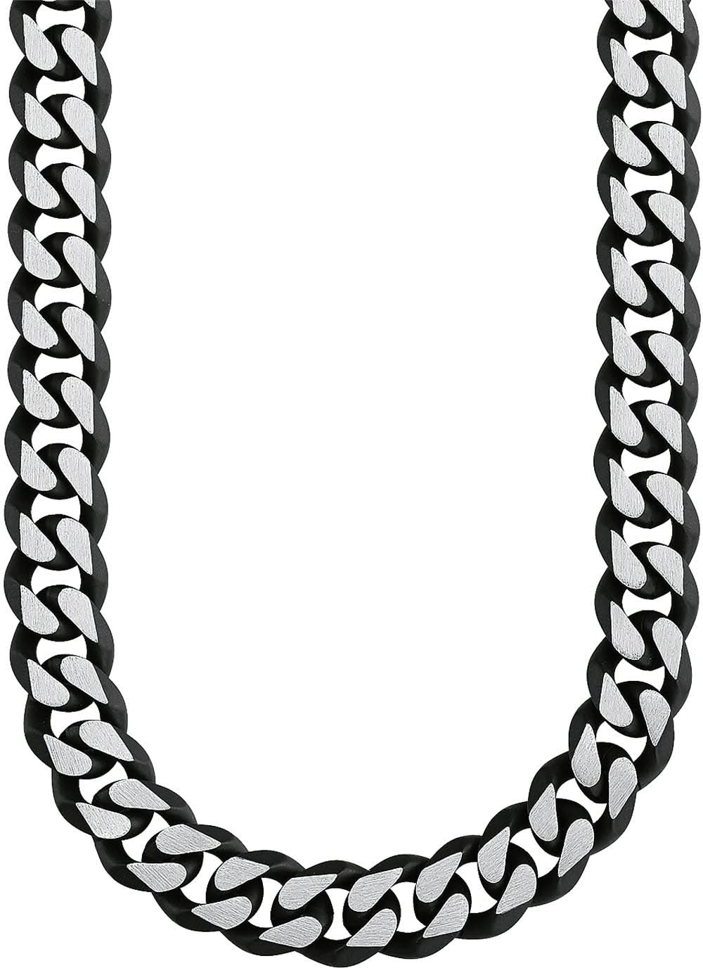 Chaîne de chevrons s.Oliver avec maillons noirs et blancs
