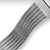 Silbernes Mesh-Armband für Casio Vintage Armbanduhr, fein gewebt