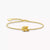 Bracelet rose plaqué or avec chaîne délicate et pendentif rose