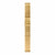 Mondaine Classic Uhrenband, goldfarbenes Metallband mit Gliedern und Schließe