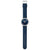 Mondaine Herrenuhr mit blauem Zifferblatt und dunkelblauem Textilarmband