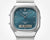 Casio AQ-240E-3AEF Edelstahl-Armbanduhr mit türkisfarbenem Zifferblatt und Digitalanzeige