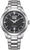 Montre Citizen Eco-Drive pour homme : cadran noir, bracelet en métal