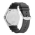 Fond de montre Citizen Eco-Drive pour homme avec boîtier argenté et bracelet en silicone noir