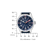Montre Citizen pour homme avec cadran bleu, accents rouges et bracelet en nylon bleu