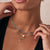 Collier multi-rangs avec perles et pendentif, chaîne à maillons style superposition