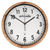 Wanduhr mit Holzrand, schwarzem Rahmen und weißem Ziffernblatt, artvendis