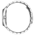Citizen Herrenuhr Seitenansicht: silbernes Edelstahlgehäuse, Gliederarmband und Krone