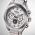 Citizen Montre Homme en détail : cadran argenté avec compteurs chronographe et date
