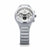 Montre Citizen pour homme : bracelet en métal argenté, cadran blanc avec sous-cadrans chrono