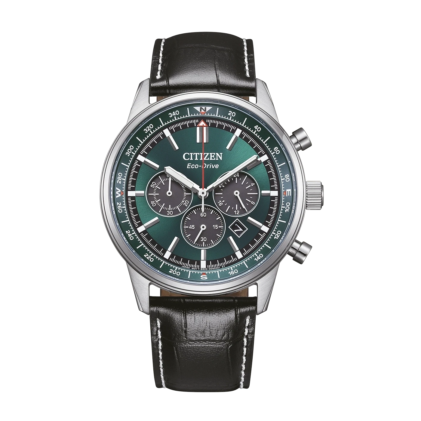 Citizen Classic Chronograph CA4720-01X Montre Homme • Eco-Drive • Cadran Vert