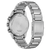 Dos d'une montre pour homme avec boîtier en titane et bracelet à maillons