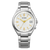 Citizen Super Titanium Armbanduhr mit weißem Zifferblatt und silbernem Edelstahlband