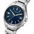 Citizen Super Titanium Armbanduhr Nahansicht, blaues Zifferblatt mit Stundenmarken