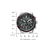 Herrenarmbanduhr mit schwarzem Zifferblatt, Leuchtmarkierungen und Edelstahlarmband