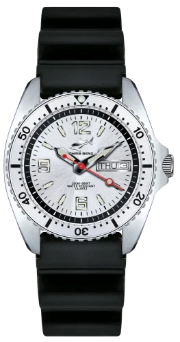 Montre pour femme Chris Benz One Medium CBM-SI-KB-SI • Étanche 200m • Verre saphir