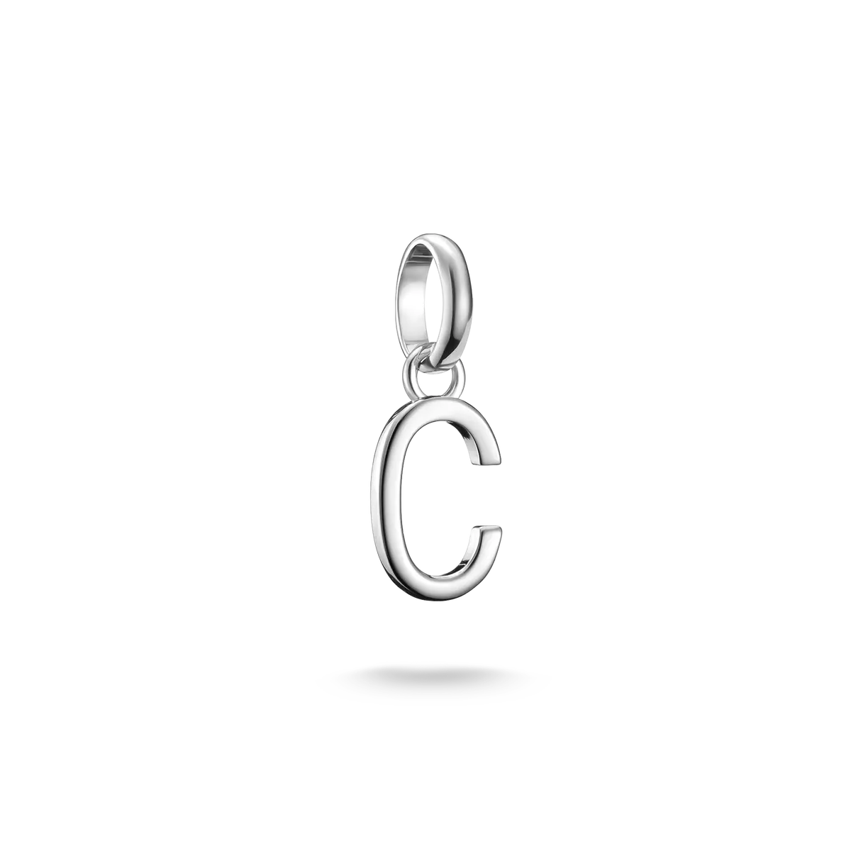 Pendentif Charm Thomas Sabo Lettre C en argent avec passant