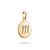 Pendentif plaqué or avec chiffre angélique 111 et petites pierres blanches