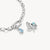 Collier en argent avec breloque éléphant et émail turquoise