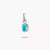 Pendentif Charm THOMAS SABO avec pierre turquoise ovale en argent