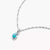 Pendentif en argent avec cabochon turquoise ovale