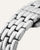Silbernes Metallarmband der Mockberg Damen-Armbanduhr, Detailansicht der Glieder