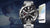 Bracelet de montre pour homme avec cadran noir et bracelet en acier inoxydable, lunette large.