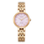 Citizen Damenuhr mit roségoldfarbenem Gehäuse, hellem Zifferblatt und Eco-Drive-Anzeige.