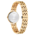 Citizen Damenuhr Roségold mit Armbandgliedern und markierter Bodenplatte.