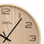 Cadran d'horloge murale en bois, grands chiffres et aiguilles noirs, AMS