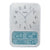 Horloge murale avec cadran analogique et affichage Ana-Digi, boîtier argenté