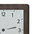 Horloge murale avec cadre en bois, cadran blanc et aiguilles noires, chiffres 1-4
