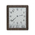 Horloge murale avec cadre en bois, grand cadran et affichage numérique de la date, du jour et de la température