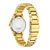 Damenarmbanduhr Rückseite mit goldfarbenem Edelstahlarmband und Citizen Aufdruck