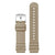 Ensemble de bracelets de montre beige : boucle en métal et bracelets en caoutchouc avec trous de réglage